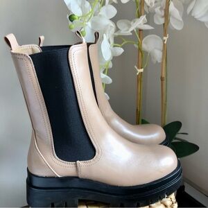 Chelsea Beige Ankle Boots for Women